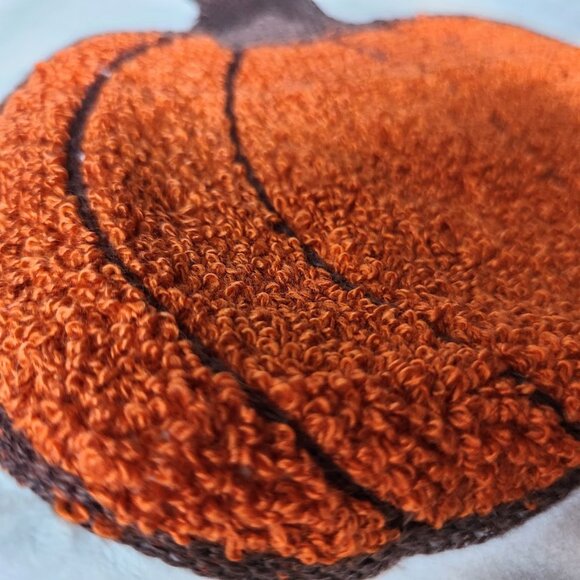 Pumpkin Decorative Pillow Cover Thanksgiving Decor Embroidered Throw Accent Case - Picture 7 of 10